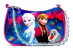 Die Eiskönigin FROZEN glänzende Kindertasche/Umhängetasche (20 x 13 x 7 cm) - Motiv: Elsa, Anna & Olaf - super schöne Kindertasche von Die Eiskönigin