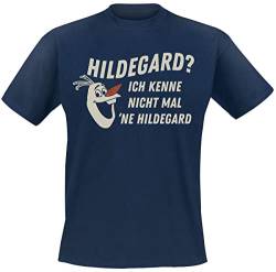 Die Eiskönigin Hildegard Männer T-Shirt blau L 100% Baumwolle Disney, Fan-Merch, Filme, Nachhaltigkeit von Die Eiskönigin