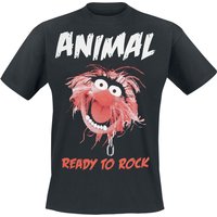 Die Muppets T-Shirt - Animal - Ready To Rock - S bis XXL - für Männer - Größe S - schwarz  - EMP exklusives Merchandise! von Die Muppets