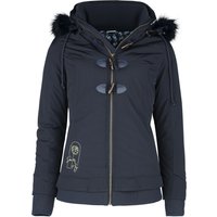 Die Schöne und das Biest - Beauty and the Beast - Disney Winterjacke - Never Judge - S bis M - für Damen - Größe S - blau  - EMP exklusives von Die Schöne und das Biest