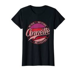 Damen Annette Die Frau der Mythos die Legende Vornamen T-Shirt von Die besten Retro Vorname Geschenke für Damen