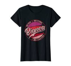 Damen Bianca Die Frau der Mythos die Legende Vornamen T-Shirt von Die besten Retro Vorname Geschenke für Damen