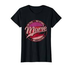 Marie Die Frau der Mythos die Legende Vornamen T-Shirt von Die besten Retro Vorname Geschenke für Damen