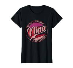 Nina Die Frau der Mythos die Legende Vornamen T-Shirt von Die besten Retro Vorname Geschenke für Damen