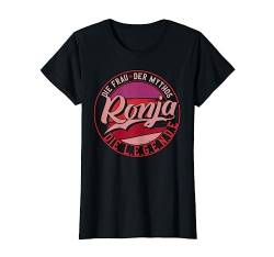 Ronja Die Frau der Mythos die Legende Vornamen T-Shirt von Die besten Retro Vorname Geschenke für Damen