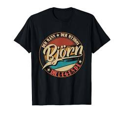 Björn Der Mann der Mythos die Legende Vornamen T-Shirt von Die besten Retro Vornamen Geschenke für Männer