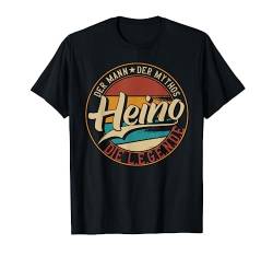 Heino Der Mann der Mythos die Legende Vornamen T-Shirt von Die besten Retro Vornamen Geschenke für Männer