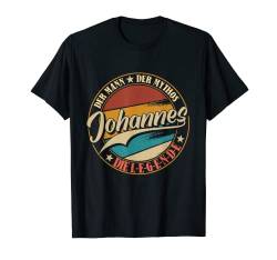 Herren Johannes Der Mann der Mythos die Legende Vornamen T-Shirt von Die besten Retro Vornamen Geschenke für Männer