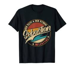 Herren Sebastian Der Mann der Mythos die Legende Vornamen T-Shirt von Die besten Retro Vornamen Geschenke für Männer