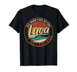 Luca Der Mann der Mythos die Legende Vornamen T-Shirt von Die besten Retro Vornamen Geschenke für Männer