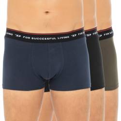 Diesel 3-er Set Trunks Schwarz, Blau & Khaki von Diesel