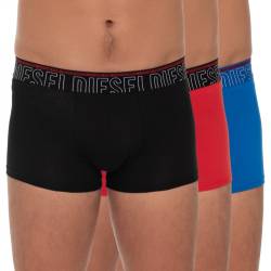 Diesel 3-er Set Trunks Schwarz, Blau & Rot von Diesel