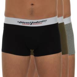 Diesel 3-er Set Trunks Schwarz, Grau & Khaki von Diesel