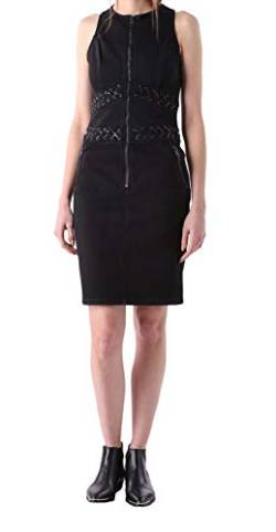 Diesel D-Knox Abito Damen Kleid Jeanskleid (S, Schwarz) von Diesel