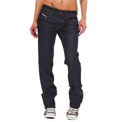 Diesel FAITHLEGG 008AA Damen Jeans Jeanshose, Straight Cut, Gerades Bein, Stretch W28 L30 von Diesel