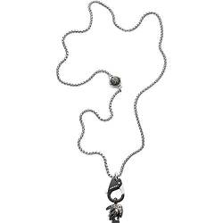 Diesel Halskette Für Männer Säule, 65Cm Edelstahl Halskette, DX1148040, Schwarz von Diesel