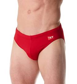 Diesel Herren Bmbr-Jack Lycra Brief Schwimm-Slips, Vibrant/Rot, Large von Diesel