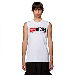Diesel Herren T-ISCO-div Tank Top T-Shirt, Hellweiß, XXL von Diesel