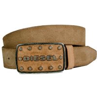 Diesel Ledergürtel Diesel Herren/Damen Gürtel Unisex BATTO im klassischen Design, Vollrindledergürtel, Leder Gürtel mit Schnalle von Diesel