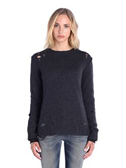 Diesel M-DEVESH Maglia Pullover Damen Alpaca Creme (XXS, Schwarz) von Diesel