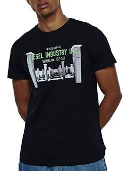 Diesel T-Diego T-Shirts & Poloshirts Hommes Schwarz - L - T-Shirts von Diesel