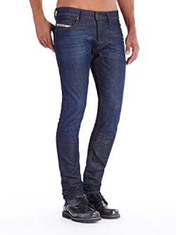 Diesel Tepphar 0837N_Stretch Herren Jeans Hose Slim Carrot (W27/L32, Blau) von Diesel