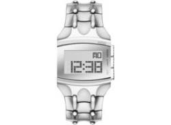 Digitaluhr DIESEL "CROCO DIGI, DZ2155" Armbanduhren silberfarben Herren Quarzuhren von Diesel