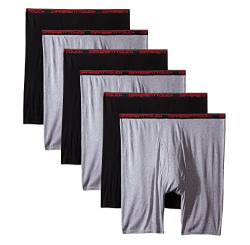 6 Herren Big & Tall USA Classic Design Boxer Briefs Unterwäsche - - 4X-Large von Different Touch