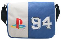 DIFUZED Sac Bandouliere Playstation Classic Logo 94 Umhängetasche, 38 cm, Mehrfarbig (Gris Et Bleu) von Difuzed