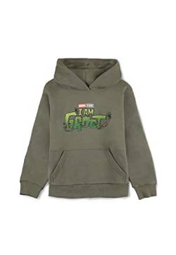 DIFUZED Unisex Kinder Marvel-I am Groot Jungen Boys Regular Fit Logo Hoodie Guardians of The Galaxy, Green von Difuzed