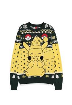 DIFUZED Unisex Weihnachtspullover Pikachu Pokemon Pullover, bunt, Einheitsgröße von Difuzed