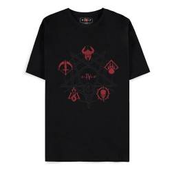 Diablo 4 - Class Icons Männer T-Shirt schwarz XL 100% Baumwolle Fan-Merch, Gaming von Difuzed