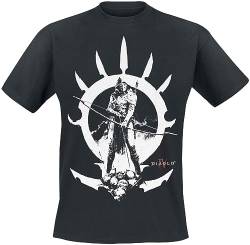 Diablo 4 - Rogue Männer T-Shirt schwarz M 100% Baumwolle Fan-Merch, Gaming von Difuzed