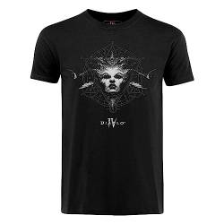 Diablo IV - Queen of The Damned Herren Männer Jungen Kurzarm T-Shirt von Difuzed