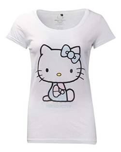Difuzed Hello Kitty Ladies T-Shirt Embroidery Details Size L Sanrio Shirts von Difuzed