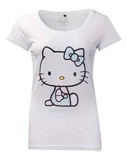 Difuzed Hello Kitty Ladies T-Shirt Embroidery Details Size S Sanrio Shirts von Difuzed