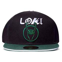 Difuzed Herren Marvel-Loki Snapback Cap schwarz Baseballkappe, Einheitsgröße von Difuzed