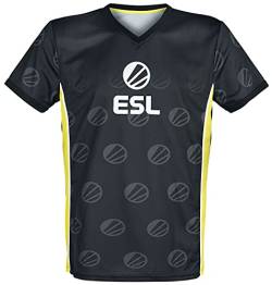 ESL E-Sport Männer T-Shirt schwarz L 100% Polyester Esports, Fan-Merch, Gaming von Difuzed