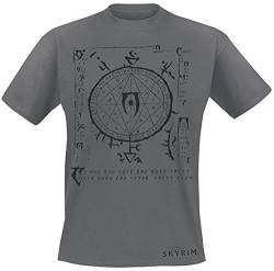Elder Scrolls The V - Skyrim - Mysterium Xarxes Männer T-Shirt grau meliert XL von Difuzed