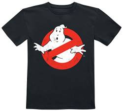 Ghostbusters Kids - Distressed Logo Unisex T-Shirt schwarz 152 100% Baumwolle Fan-Merch, Filme von Difuzed
