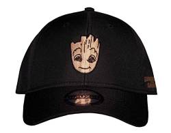 Marvel Groot Baseball Cap embroidery Logo Nue offiziell Schwarz Snapback von Difuzed