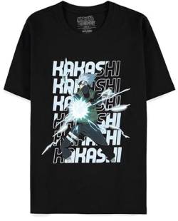 Naruto Shippuden - Kakashi Männer T-Shirt schwarz L 100% Baumwolle Anime, Fan-Merch, TV-Serien von Difuzed