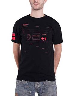 Nintendo NES Entertainment System - Retro Controller Männer T-Shirt schwarz S von Difuzed
