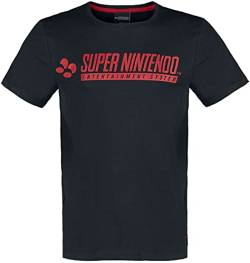 Nintendo SNES - Super Entertainment System Männer T-Shirt schwarz S von Difuzed