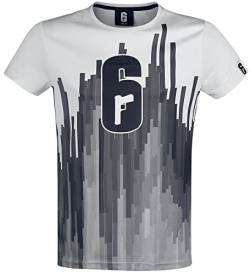 Rainbow Six Siege - Logo Männer T-Shirt weiß S 100% Polyester Esports, Fan-Merch, Gaming, Ubisoft von Difuzed