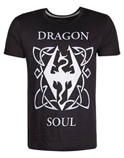 The Elder Scrolls - Dragon Soul Herren T-Shirt, Schwarz, L von Difuzed