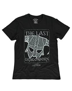 The Elder Scrolls - Last Dragonborn Herren T-Shirt, Schwarz, XXL von Difuzed