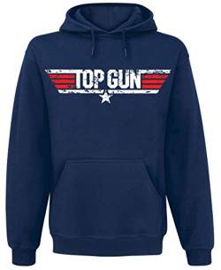 Top Gun Herren Kapuzenpullover, Navy, XL von Difuzed