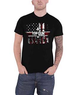 Top Gun Maverick - America Männer T-Shirt schwarz XL 100% Baumwolle Fan-Merch, Filme von Difuzed