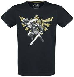Zelda - Hyrule Link Men's T-Shirt, Schwarz, XXL von Difuzed